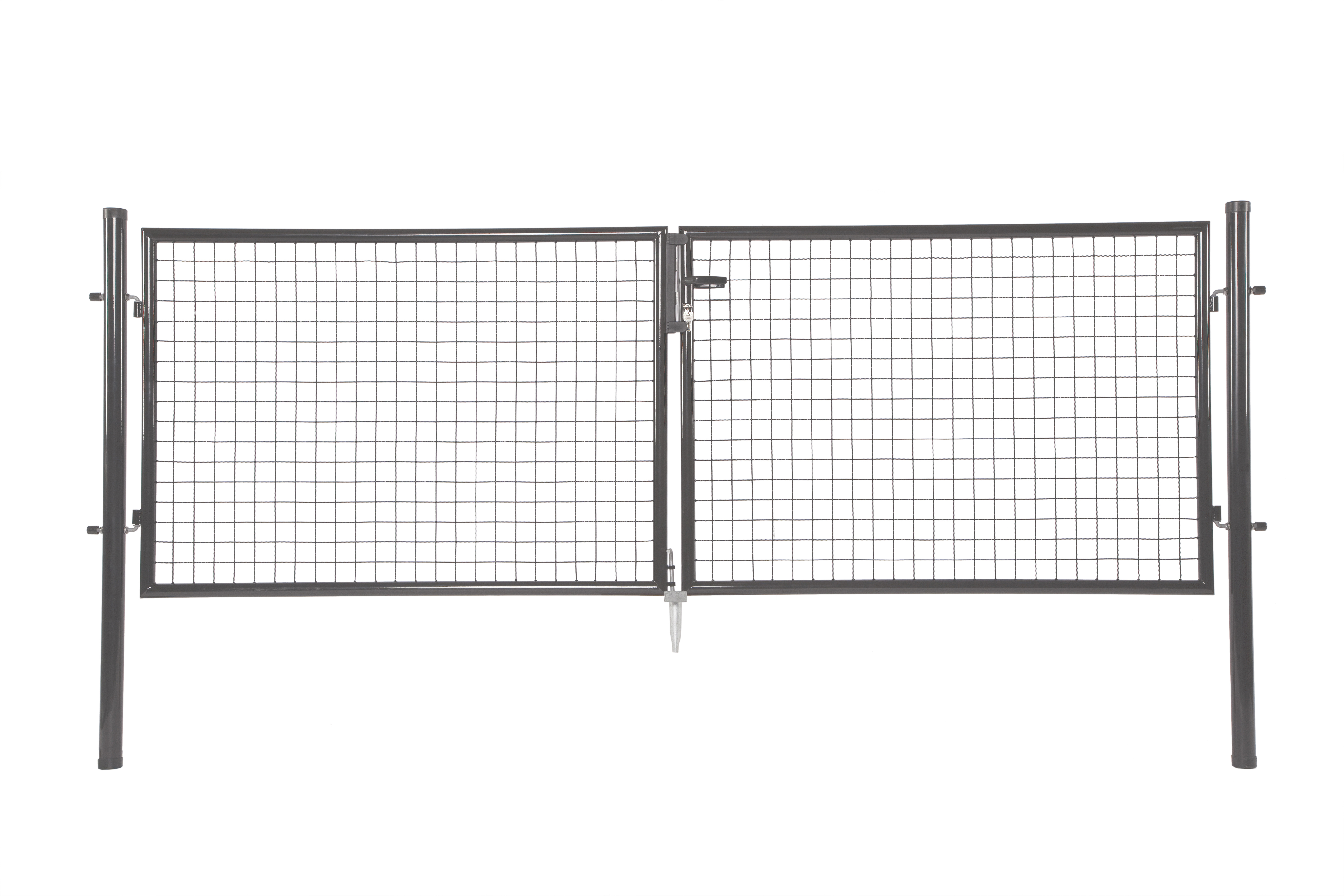 Portillon Noir En Bois Jardin 100x180cm Import Direct